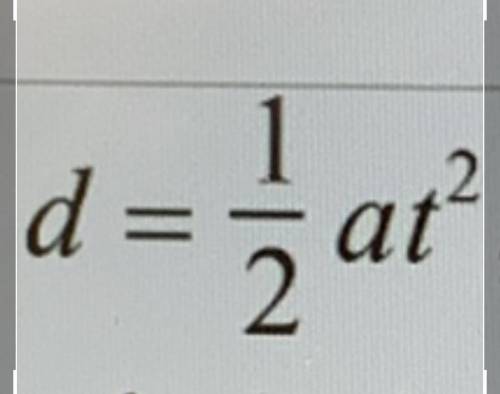 Solve for t 
The equation is in the photo