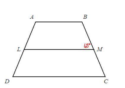 Line Segment LM is the midsegment of the isosceles trapezoid ABCD. Find