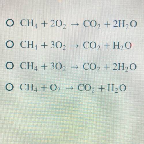 Which of these is a balanced chemical equation?