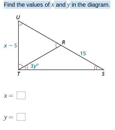 How do i find this find x and y
