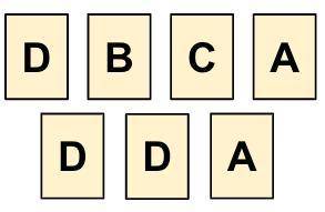 I have 45 points...

Charlie has a box with the following letters inside of it. What is the probab