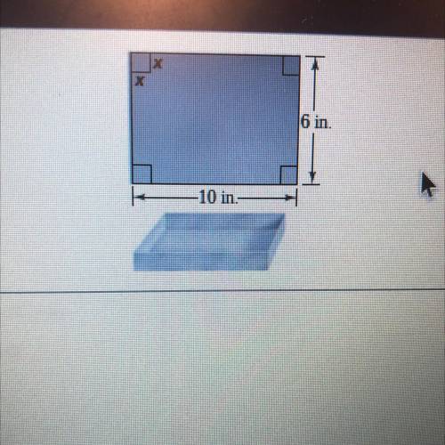 A metalworker wants to make an open box from a sheet of metal, by cutting equal squares from each c