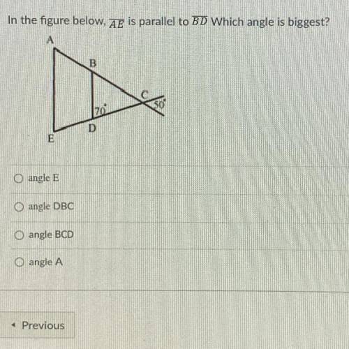Which angle is the biggest?