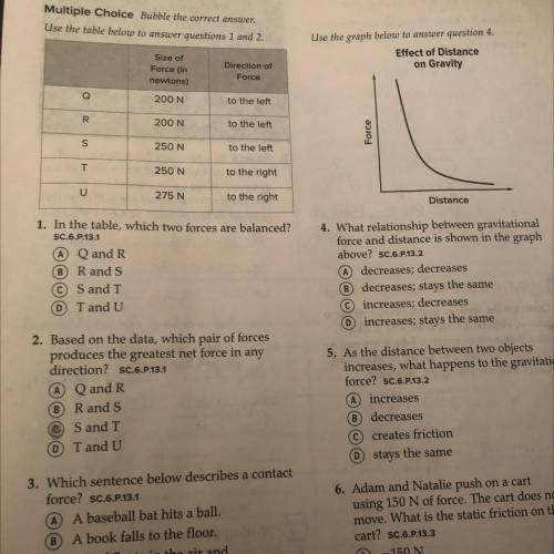 Please help me on #1 and #2 i dont understand the table