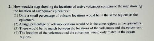 2. How would a map showing the locations of active volcanoes compare to the map showing the locatio