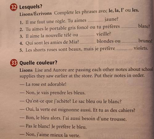 Week 13 french questions
