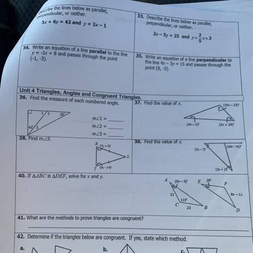 Geometry fall final study guide *HELP PLS*
