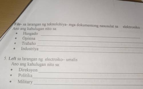 File- sa larangan ng teknolohiya- mga dokumentong nasusulat sa Ano ang kahulugan nito sa: Husgado O