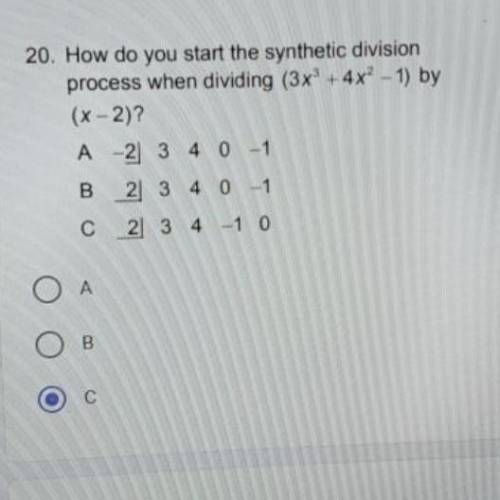 What is correct A, B or C