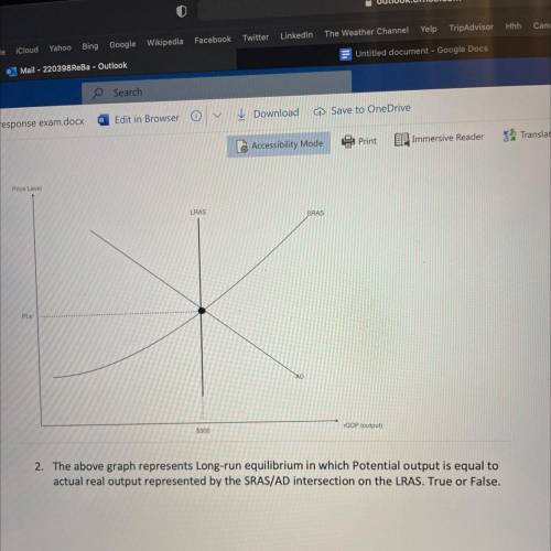 Please help! It’s a true or false question using the graph above
