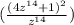 (\frac{(4z^{14} +1)^2}{z^{14} } )