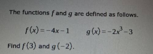 does anyone know how to do g and f step by step? I have to explain the steps to the question in a s
