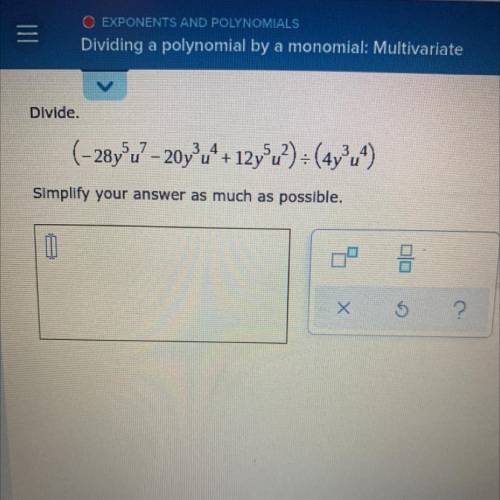 Dividing a polynomial