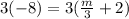 3(-8)=3(\frac{m}{3}+2)
