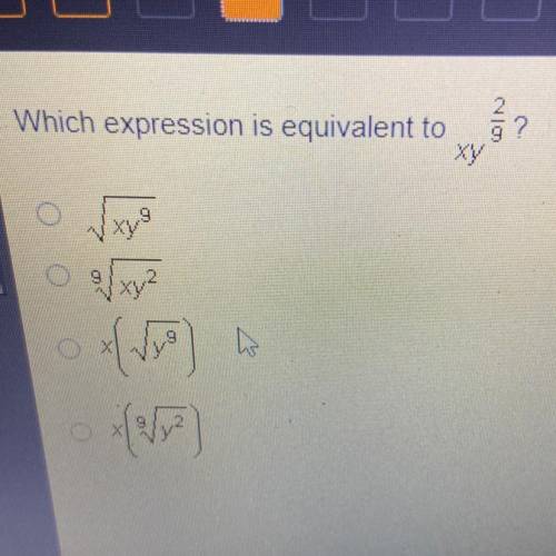 Which expression is equivalent to
Help please