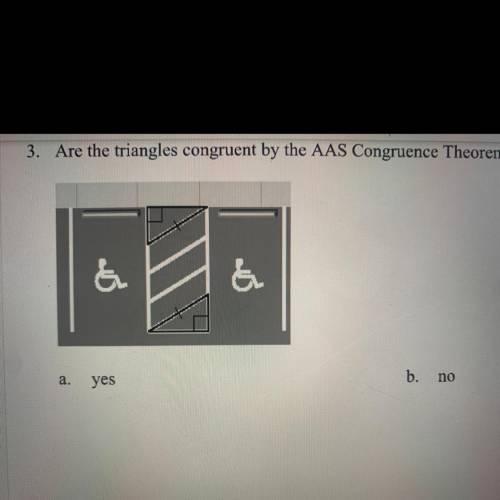 Are the triangles congruent by the AAS congruence THM