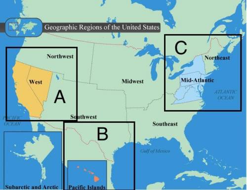 Match each geographic feature to the correct geographic region. I'll give 20 points and PLS HELP