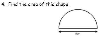 Find the area of these shapes: