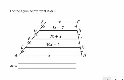 For the figure below, what is AD? i also need help asap :)
