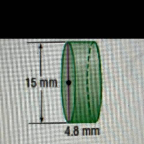HELP ASAP PLEASE

Find the volume of the cylinder below. Use 3.14 for pi and round to the nearest