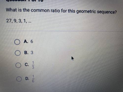 Will someone please help no links this time

What is the common ratio for this geometric seque