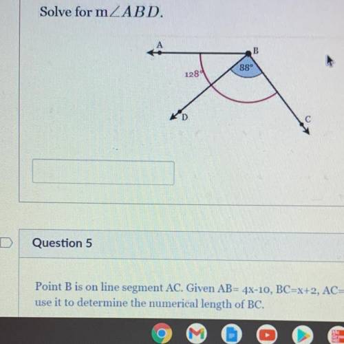Solve for m ABD confusing question
