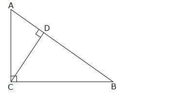 Given: ΔABC is a right triangle and CD ⊥ AB.

Prove: AC2 + BC2 = AB2
Which reason completes the pr