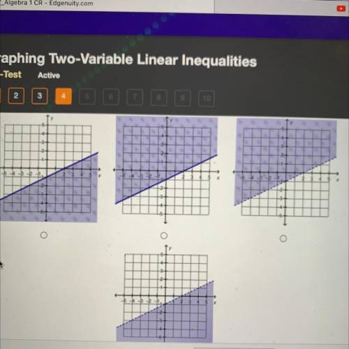 Which is the graph of linear inequality 2y > X - 2?