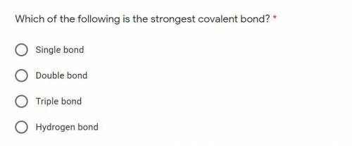 Which of the following is the strongest covalent bond?