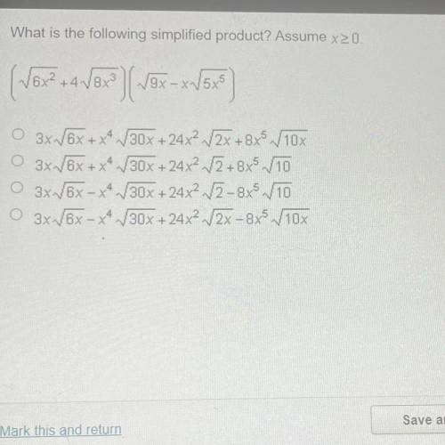 What is the following simplified product? Assume x20.
6x2 + 4 /8x3 9x-x 5x5