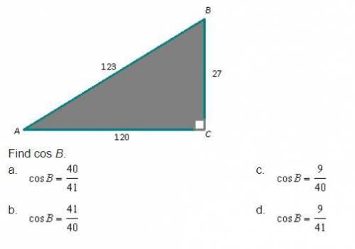 Evaluate the function requested. Write your answer as a fraction in lowest terms.

Triangle A B C.