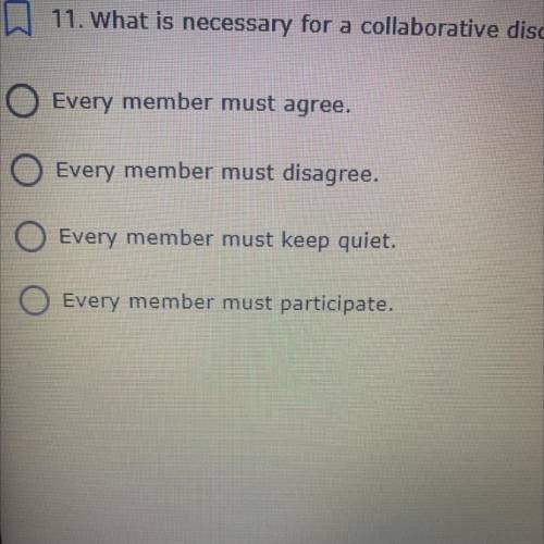 What is necessary for a collaborative discussion to occur
