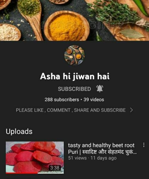 This is my mom channel please subscribe