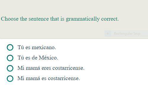Question 14: Choose a sentence that is grammatically correct