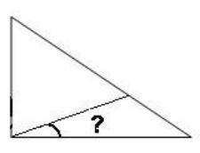 What is a good estimate and the actual measurement for this angle measurement?