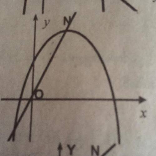 Included in the figure is the equation of the parabola y = -x ^ 2 +4x+5. The point N is the vertex