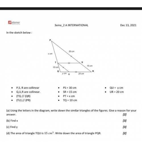 Thales theorem triangles exercise.