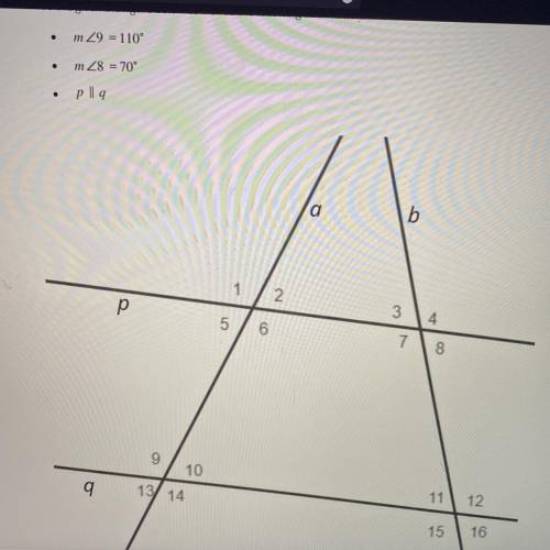 Is a || b ? Explain with angle measurements