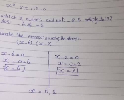 How do you solve x^2-8x+12<0