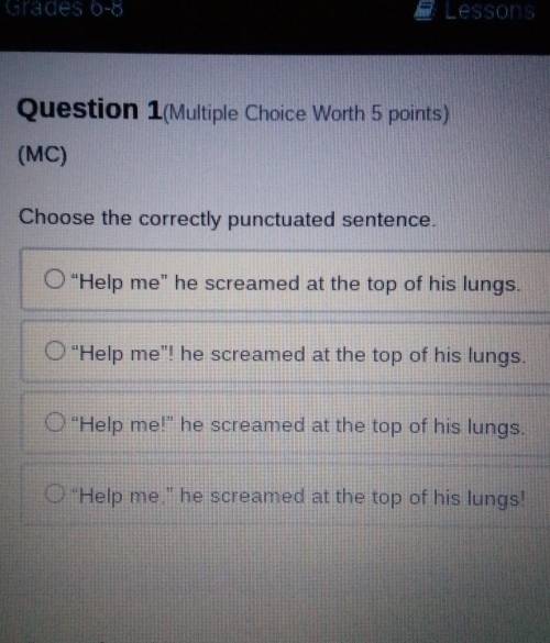 Choose the correctly punctuated sentence