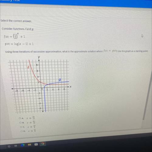 Please help asap

Question:
consider functions f and g
f(x) = (1/2)^x+1
g(x)= log(x-1) +1
Using th