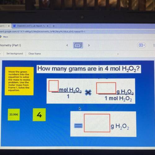 How many grams are in 4 mol H2O2?