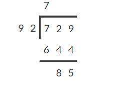 How can you divide 769÷92 in long divideson