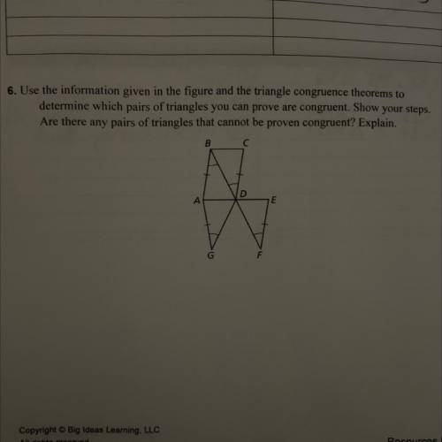 Please help prove which triangles are congruent