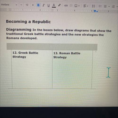 Becoming a Republic

Diagramming in the boxes below, draw diagrams that show the
traditional Greek