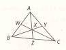 In triangle ABC, X is the centroid. If CW = 15, find CX.

Options:
Question 1 options:
a) 5 
b) 10