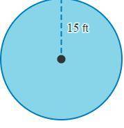 What is the area of the circle?

Use 3.14 to approximate π. Round your answer to the nearest tenth