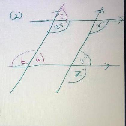 Find the answer for the angles and give a reason for your answer