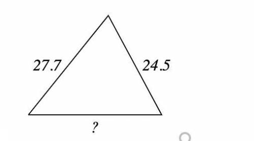 Find the missing side of the triangle shown below, if the perimeter is 81.