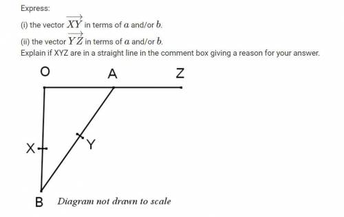 Vertices O, A and B form a triangle.

Y is the midpoint of AB.
A is the midpoint of OZ.
OA=2a
OX=4